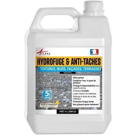 Hydrofugeant façade 5 L – Imperméabilisant murs, sols et toitures