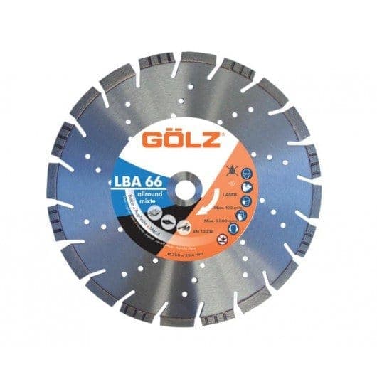 Disque diamant LBA66 mixte premium béton, asphalte, acier Ø300 / 350 / 400 mm