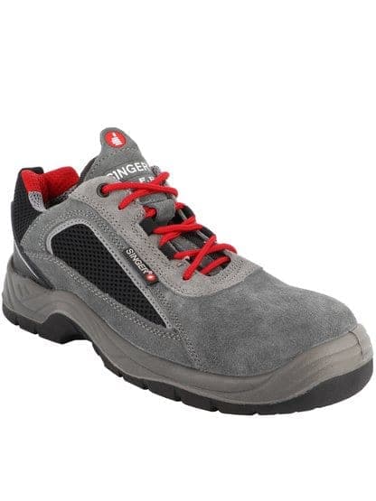 Chaussures basses de sécurité S1P SRC – cuir croûte velours et mesh
