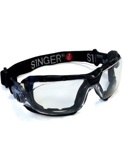 Lot de 10 lunettes de protection avec bandeau élastique – Anti-buée & anti-rayures