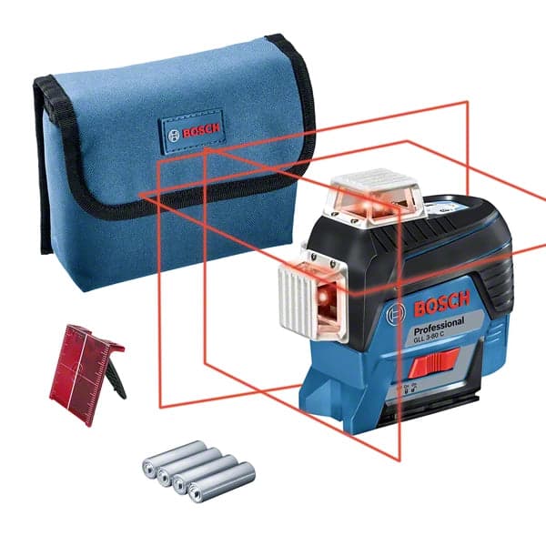 Laser lignes GLL 3-80 C – Laser 3 lignes professionnel chantier