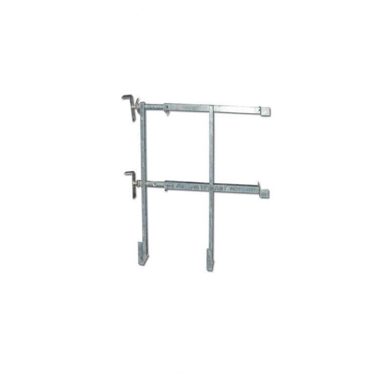 Barrière extensible de chantier – Appuis téton – Galvanisée à chaud