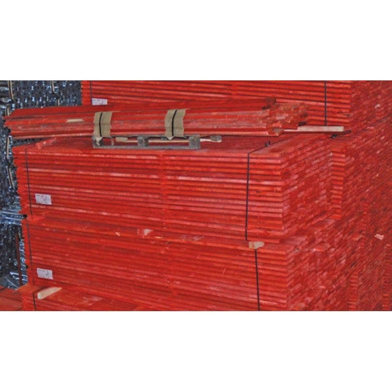 Planche bois traité peinture rouge – 3,00 m x 15 cm x 27 mm