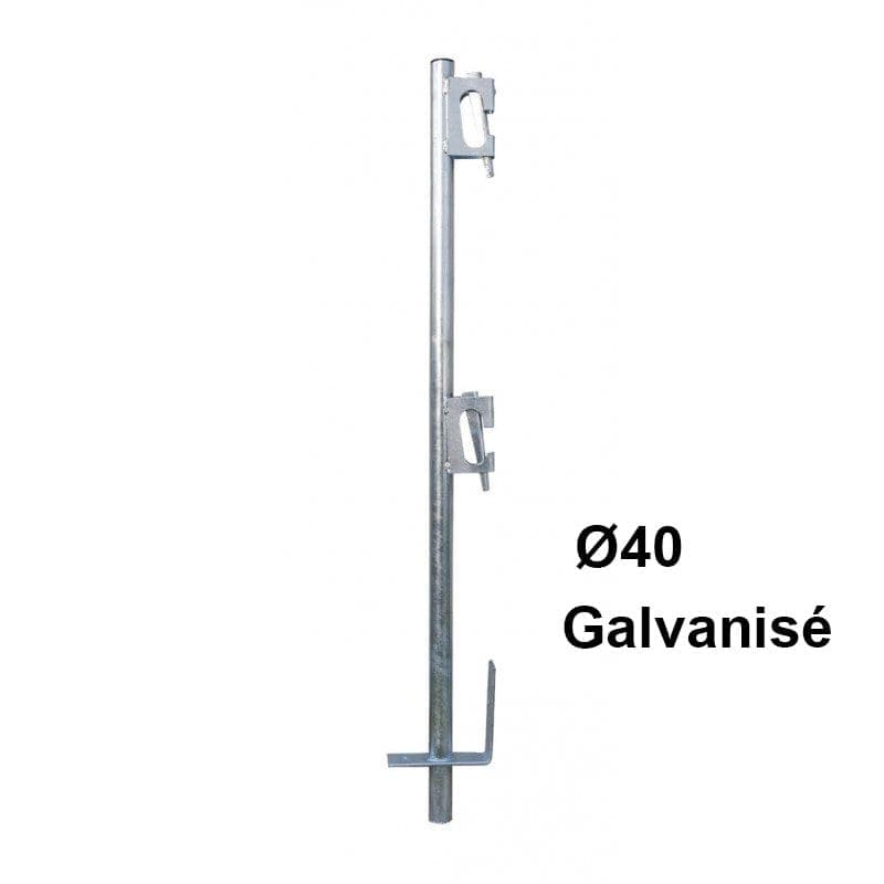 Garde-corps de réservation avec bloqueur Ø25 ou Ø40 – version galvanisée ou peinte