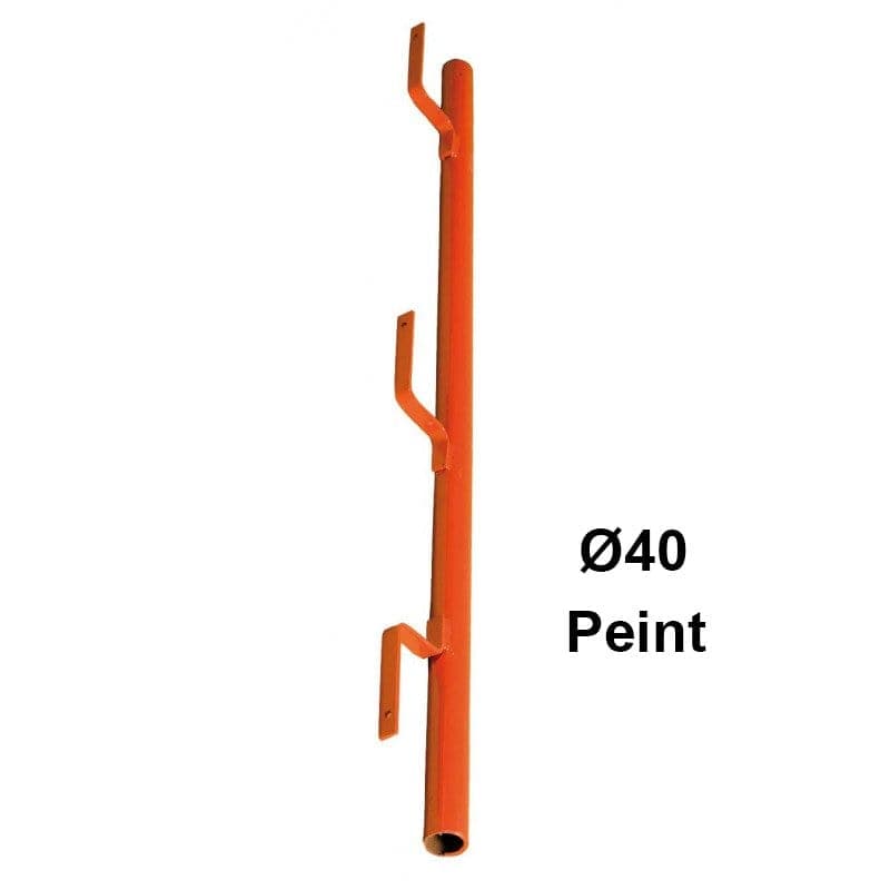 Potelet garde-corps support planche Ø25 ou Ø40 – version galvanisée ou peinte