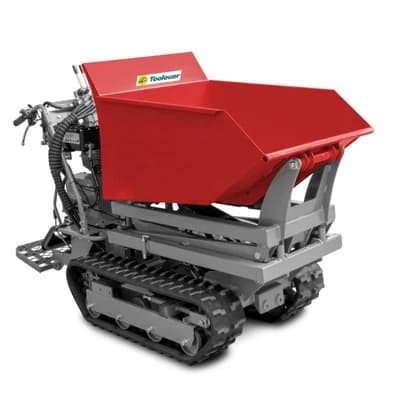 Mini Dumper Essence 500 kg avec Élévateur à Ciseaux - Transport de Matériaux sur Chantier