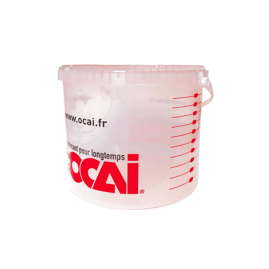 Seau rond doseur 16,6 L + couvercle