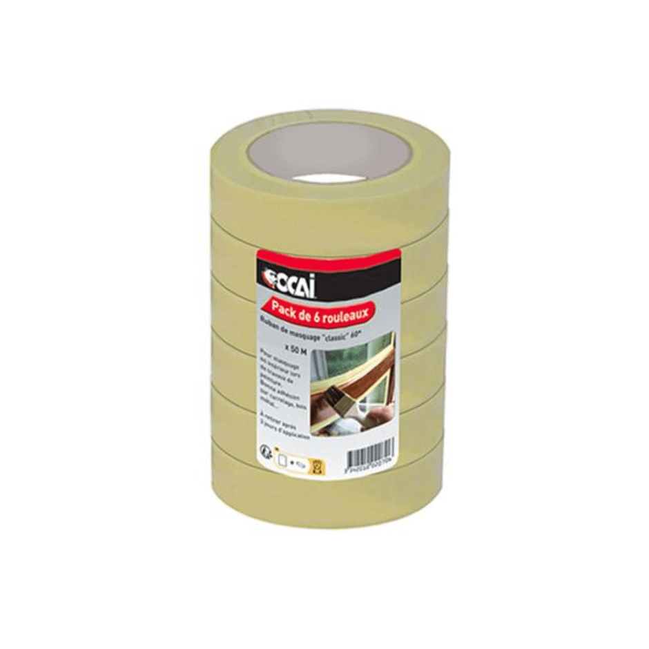 Ruban de masquage classic T60 50 mm x 50 m