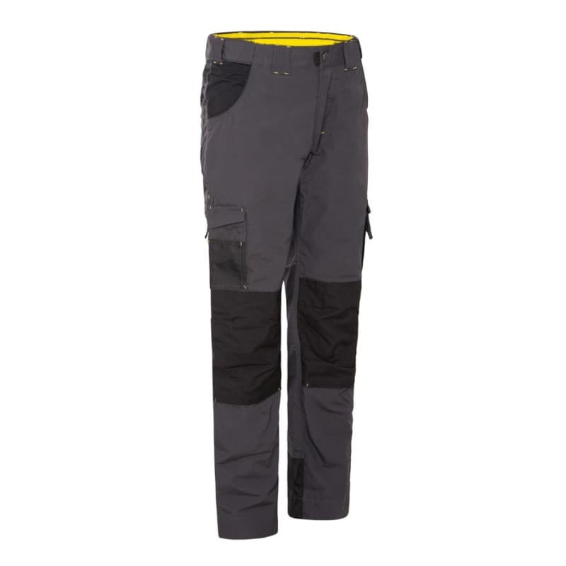 Pantalon poly coton canvas gris noir Toolmatos