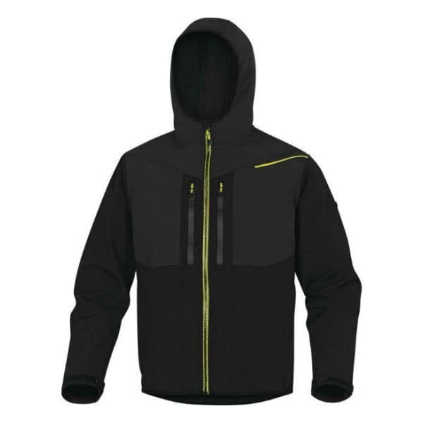Veste Horten 2 noir zip jaune anti-froid