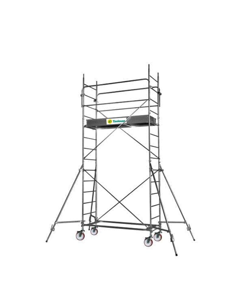 Échafaudage roulant 2,00 m en aluminium - Plateau 2,70 x 0,63 m