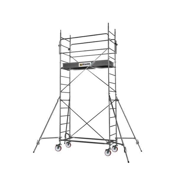 Échafaudage roulant 10,00 m en aluminium - Plateau 2,70 x 0,63 m