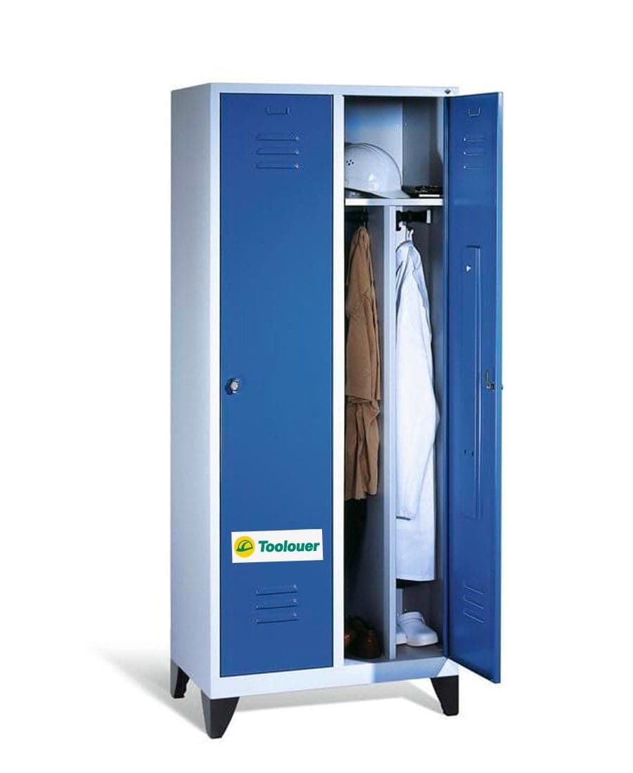 Armoire Vestiaire 2 Personnes – Rangement Base Vie de Chantier