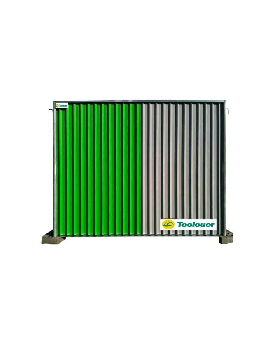 Barrière de Chantier Pleine 2 × 2 m – Clôture Opaque de Sécurisation